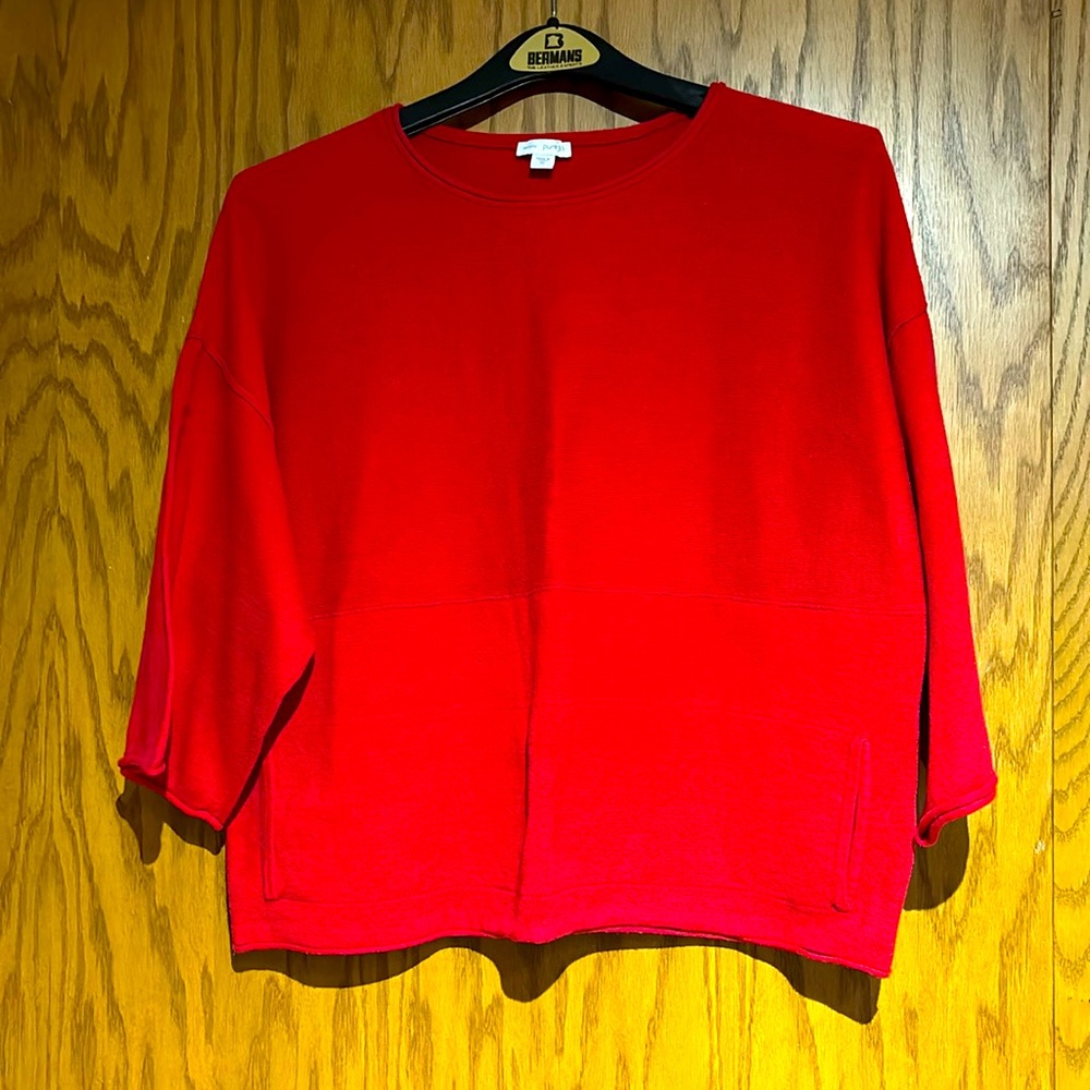 Red JJill Pure Jill kimono sweater